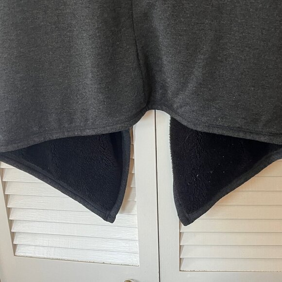 UGG Faux Shearling Wrap small open fleece jacket grey sherpa - Picture 8 of 14